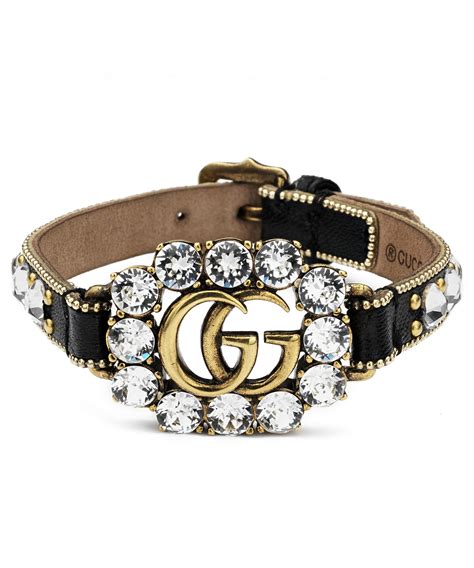 gucci leather bracelt|luxury leather gold bracelet.